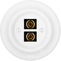 PORCELAIN WALL SPEAKER SOCKET MATT WHITE - DYKE & DEAN