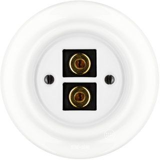 PORCELAIN WALL SPEAKER SOCKET WHITE - DYKE & DEAN
