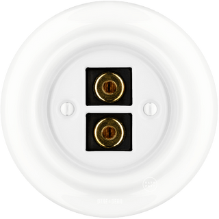 PORCELAIN WALL SPEAKER SOCKET WHITE - DYKE & DEAN