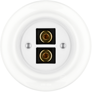 PORCELAIN WALL SPEAKER SOCKET WHITE - DYKE & DEAN