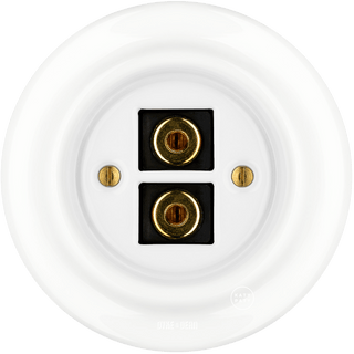 PORCELAIN WALL SPEAKER SOCKET WHITE - DYKE & DEAN
