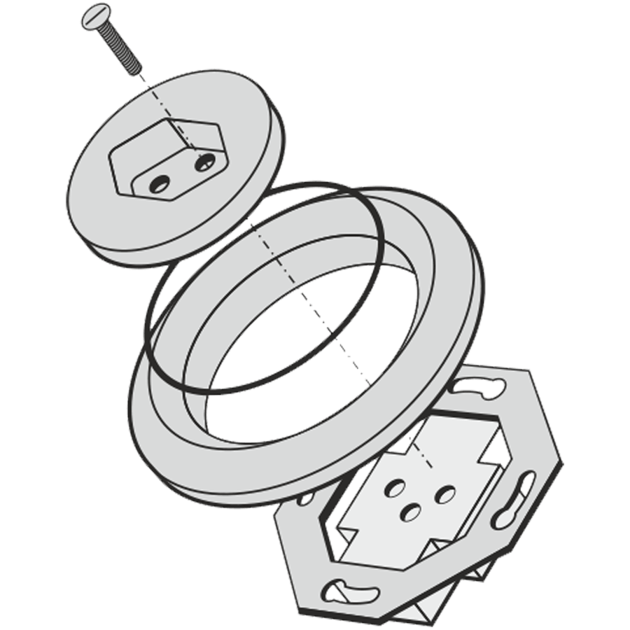 PORCELAIN WALL SWISS SOCKET MATT WHITE - DYKE & DEAN