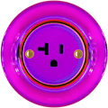 PORCELAIN WALL US 20 AMP PLUG SOCKET VIOLEDO - DYKE & DEAN