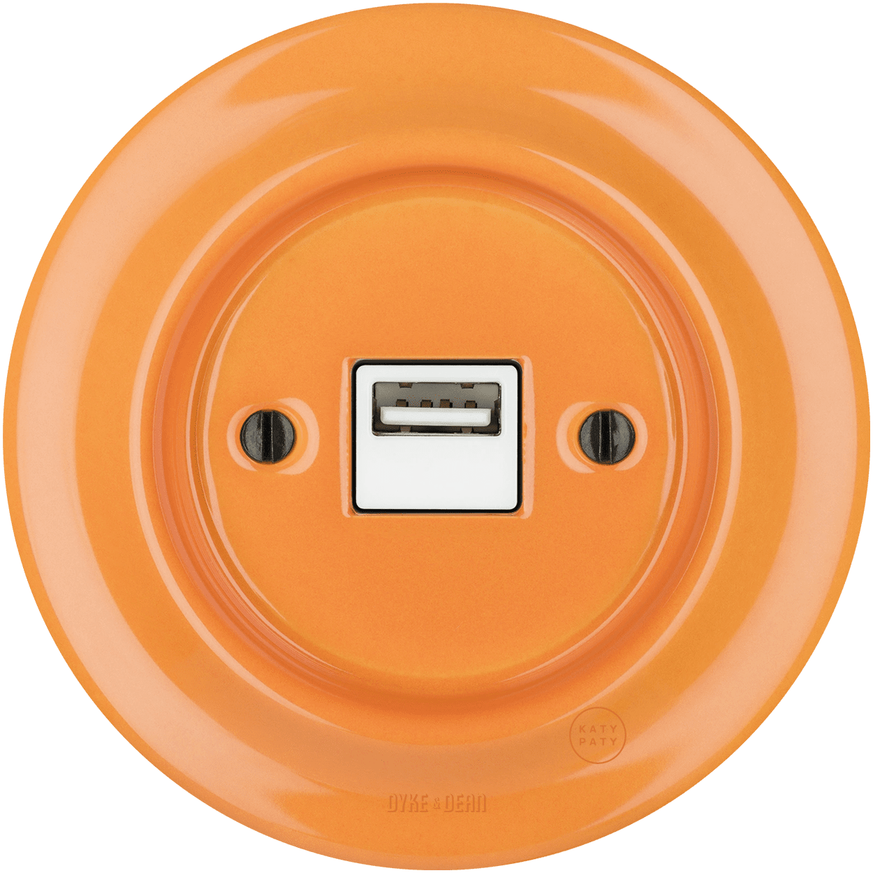PORCELAIN WALL USB CHARGER CARROT - DYKE & DEAN