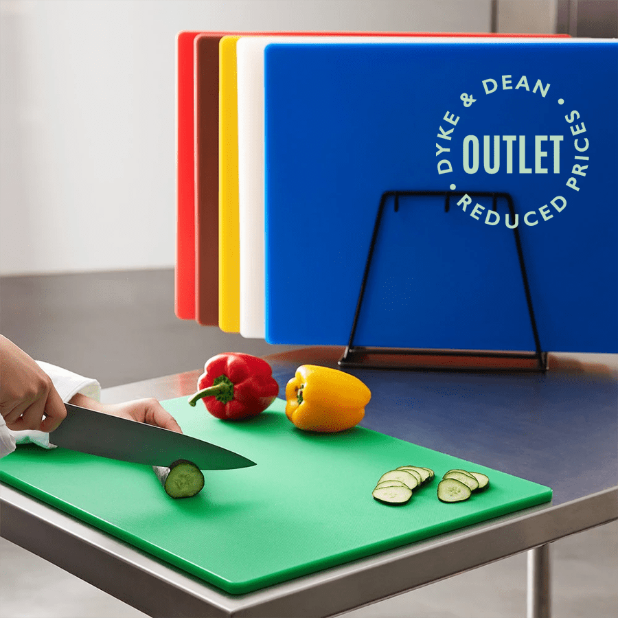 PRO BLOCK CHOPPING BOARD RED OUTLET - DYKE & DEAN