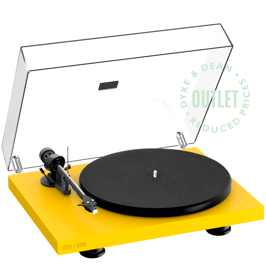 PRO - JECT DEBUT CARBON EVO TURNTABLE YELLOW OUTLET - DYKE & DEAN