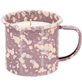 RAISING ARIZONA ENAMEL 9OZ MUG WITH SOY CANDLE MAUVE - DYKE & DEAN