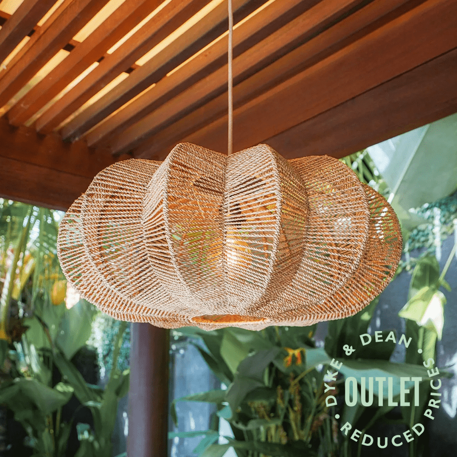 RATTAN PENDANT LAMPSHADE OUTLET - DYKE & DEAN