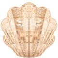 RATTAN WALL LAMP SHELL - DYKE & DEAN