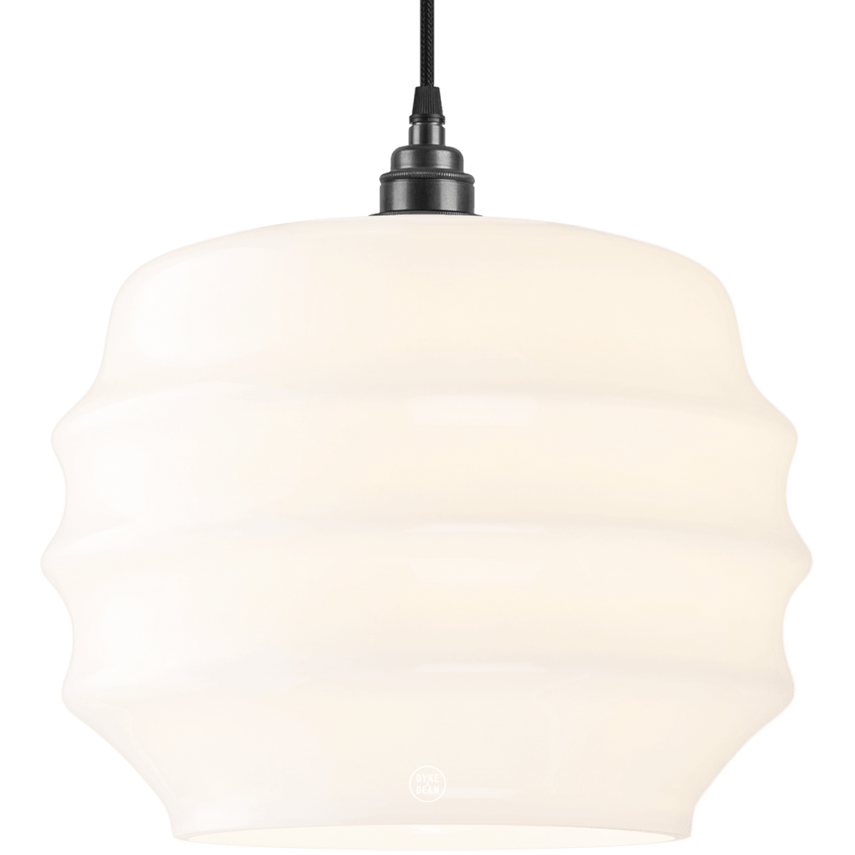 RIPPLE OPALINE PENDANT SHADE LARGE - DYKE & DEAN