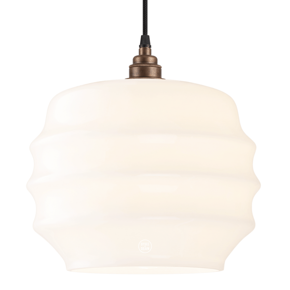 RIPPLE OPALINE PENDANT SHADE MEDIUM - DYKE & DEAN