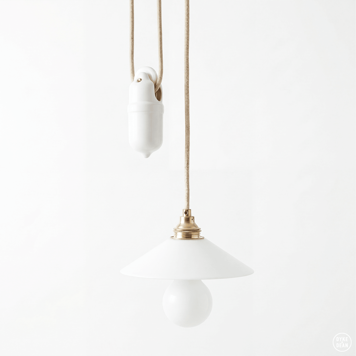 RISE & FALL CERAMIC COUNTER BALANCE WEIGHT WHITE - DYKE & DEAN