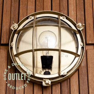 ROUND BULKHEAD LAMP OUTLET - DYKE & DEAN