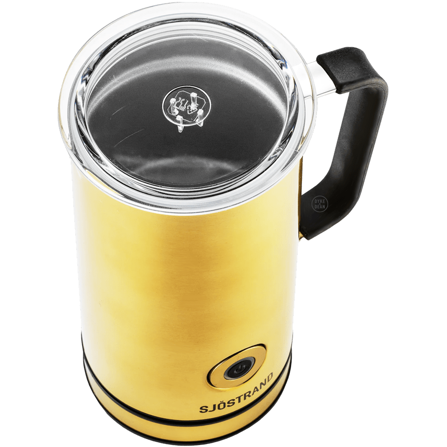 SJOSTRAND BRASS MILK FROTHER - DYKE & DEAN