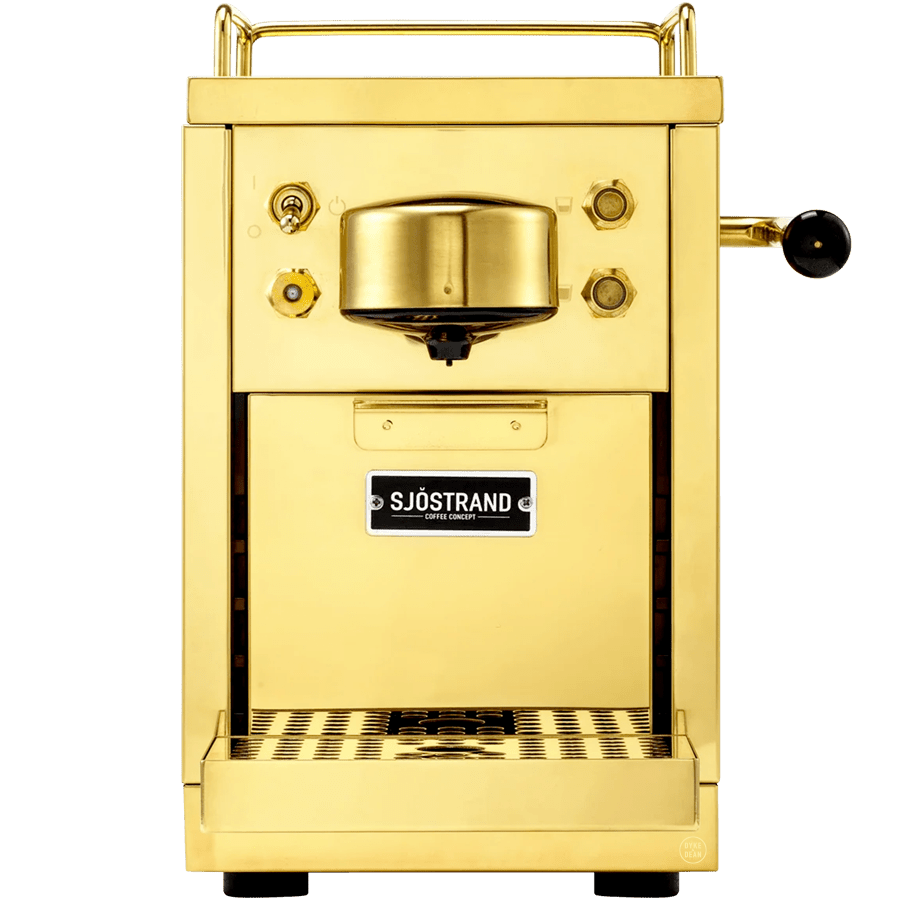 SJOSTRAND ESPRESSO COFFEE CAPSULE MACHINE BRASS - DYKE & DEAN