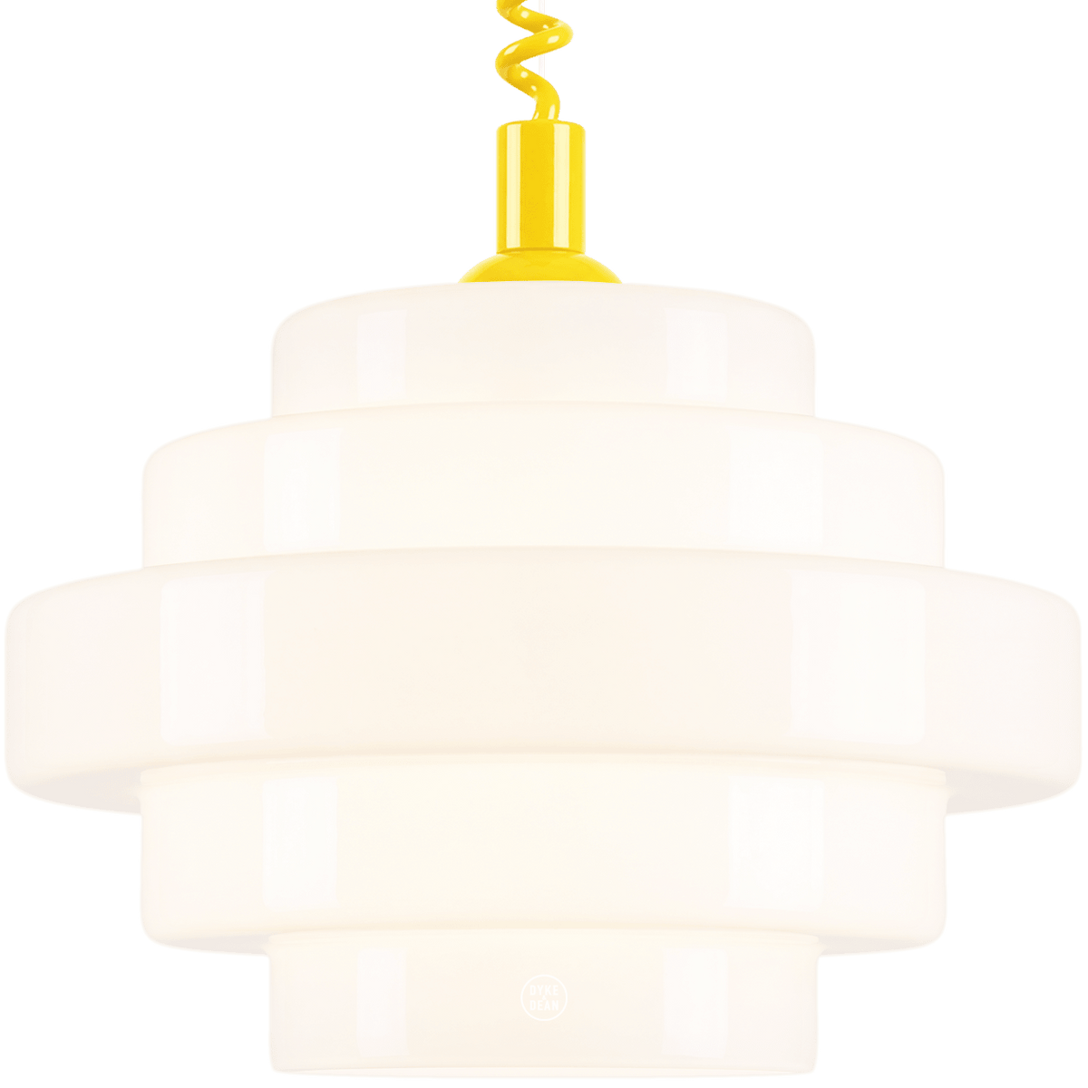 SMALL BAUHAUS OPALINE RETRACTABLE CORD LIGHT - DYKE & DEAN
