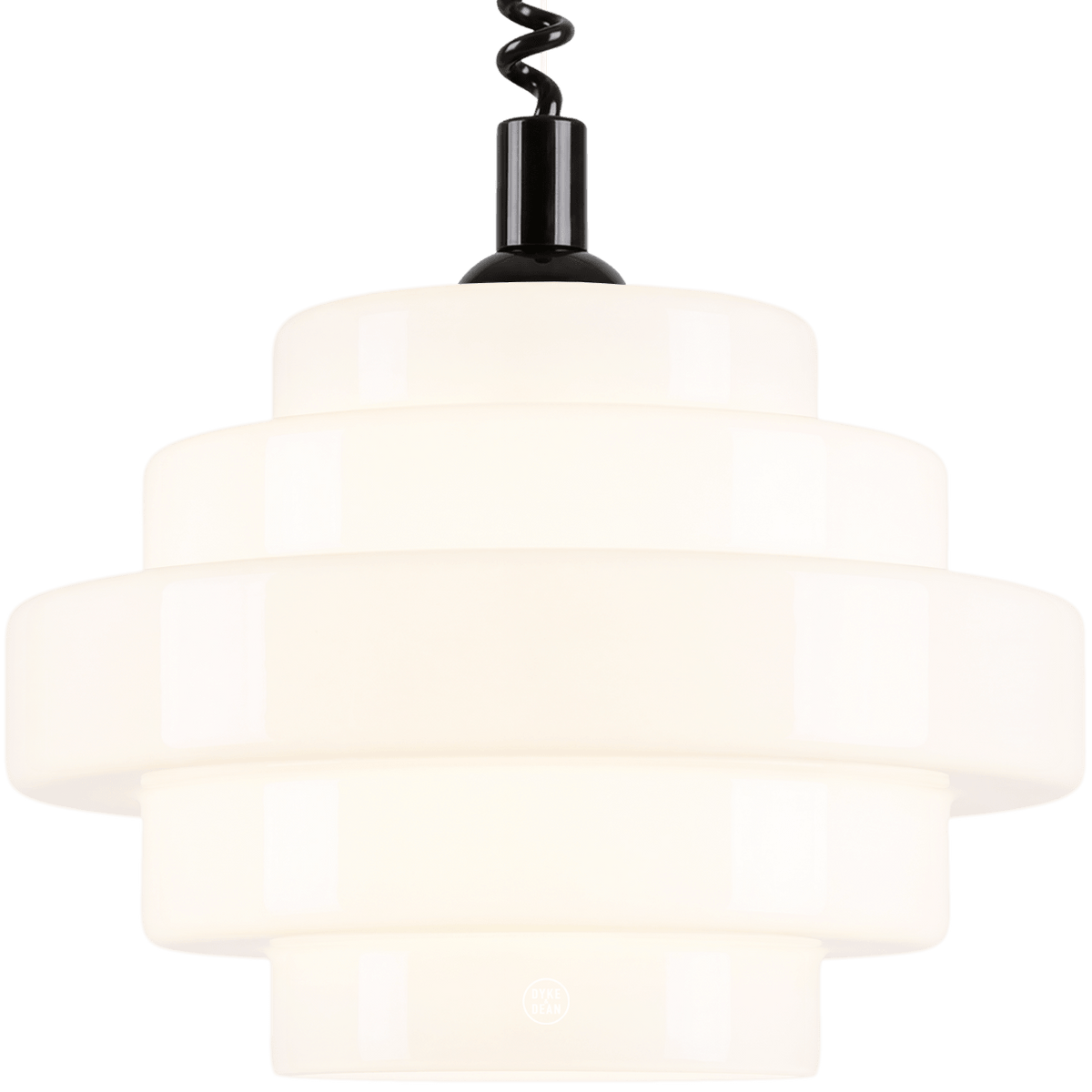 SMALL BAUHAUS OPALINE RETRACTABLE CORD LIGHT - DYKE & DEAN