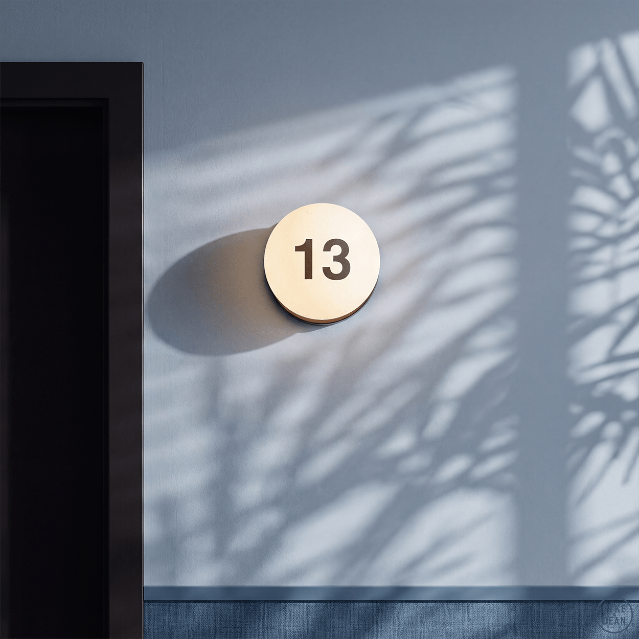 SPHERE LAMP BRASS BASE 200mm - DYKE & DEAN