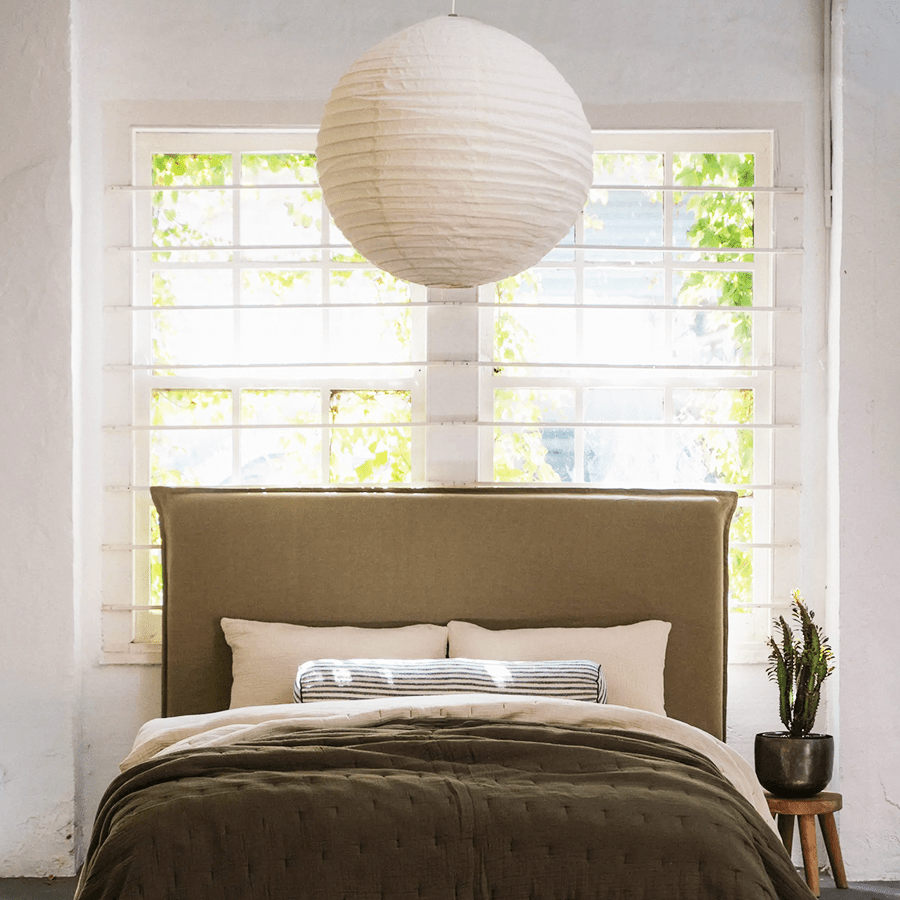 SPHERE LINEN LIGHT SHADE 50CM - DYKE & DEAN