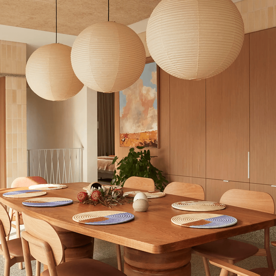 SPHERE LINEN LIGHT SHADE 60CM - DYKE & DEAN