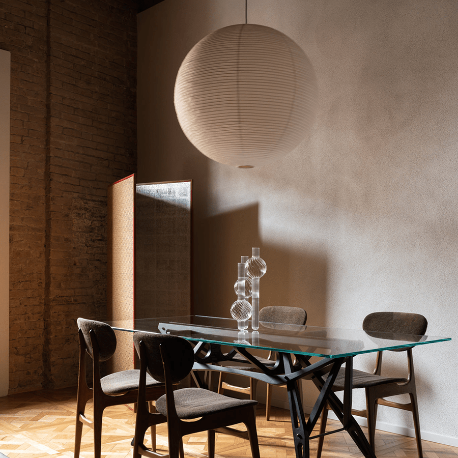 SPHERE LINEN LIGHT SHADE 60CM - DYKE & DEAN