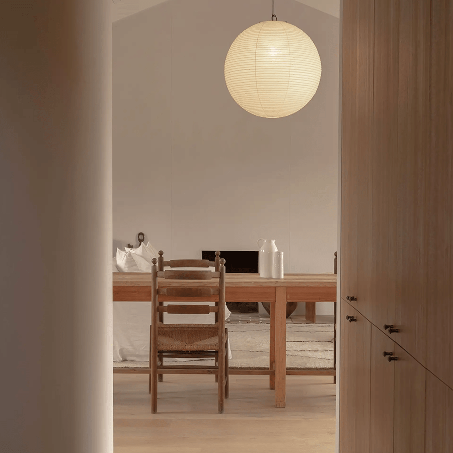 SPHERE LINEN LIGHT SHADE 70CM - DYKE & DEAN