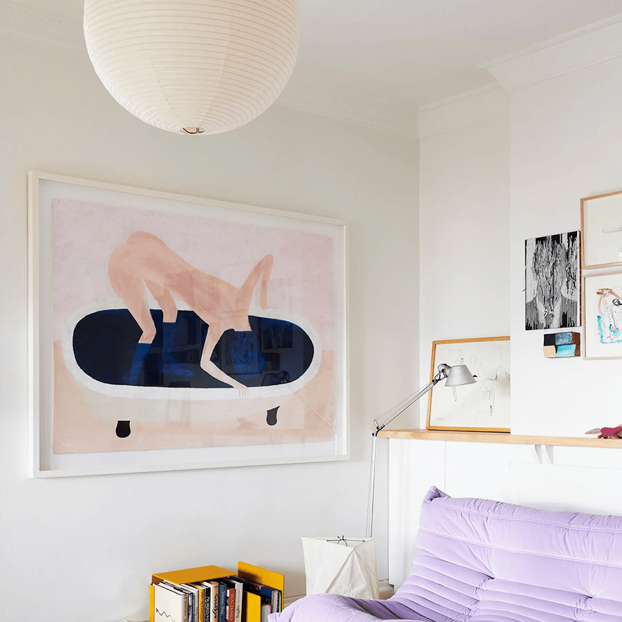 SPHERE LINEN LIGHT SHADE 70CM - DYKE & DEAN