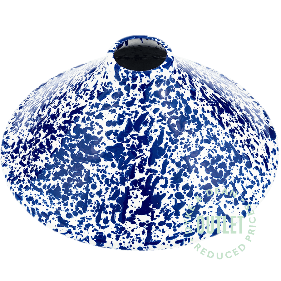 SPLATTERWARE CONE LIGHT SHADE BLUE OUTLET - DYKE & DEAN