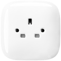 SQUARE PORCELAIN WALL SOCKET WHITE UK - DYKE & DEAN