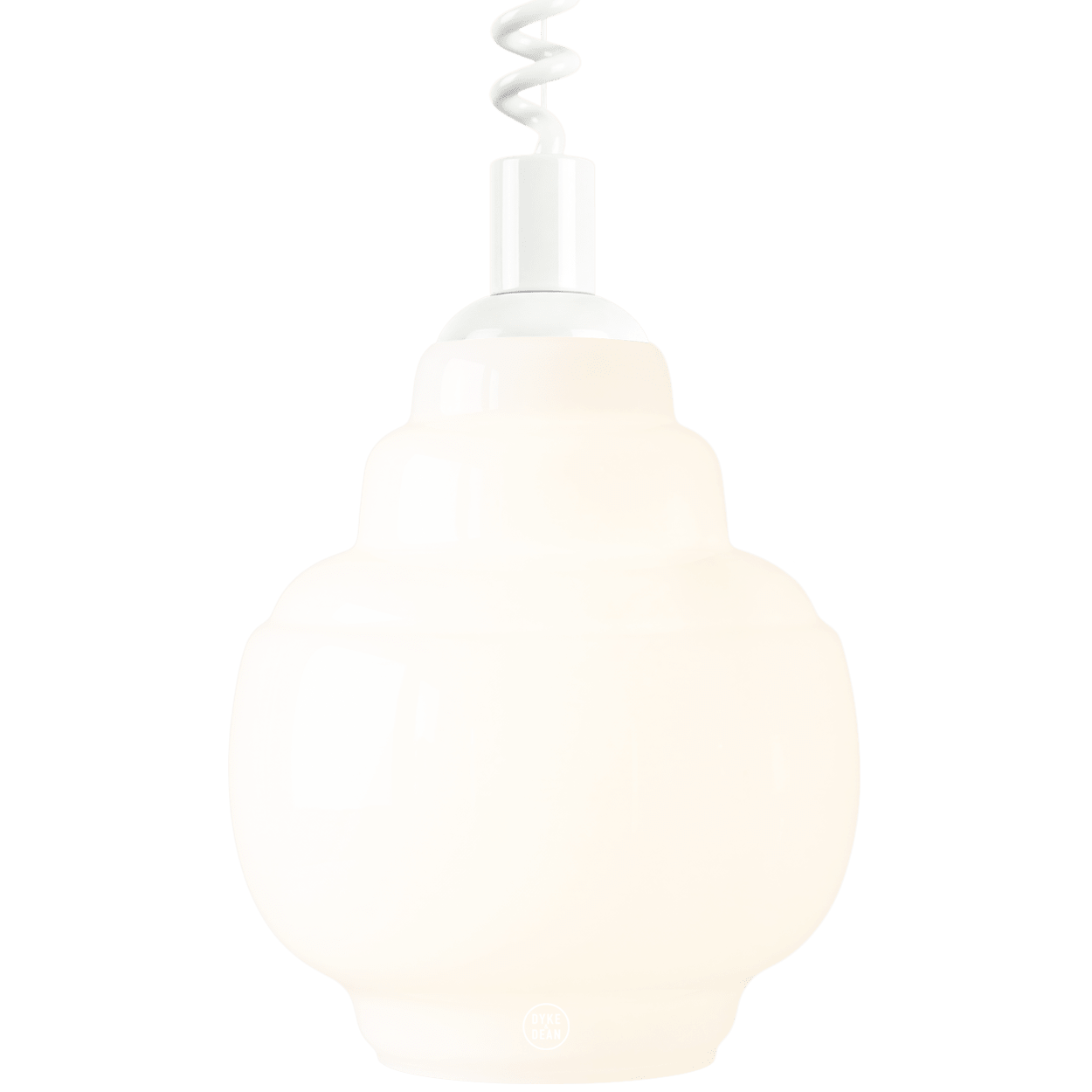 STEPPED OPALINE RETRACTABLE CORD LIGHT - DYKE & DEAN