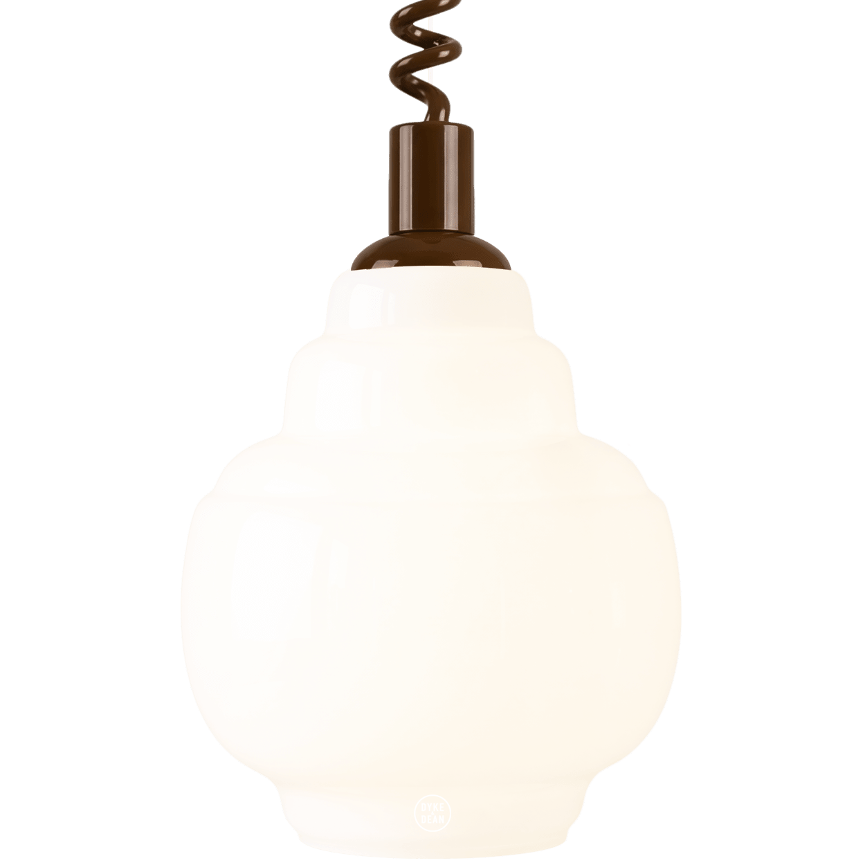 STEPPED OPALINE RETRACTABLE CORD LIGHT - DYKE & DEAN