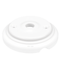 White small stepped ceramic ceiling rose by Dyke & Dean