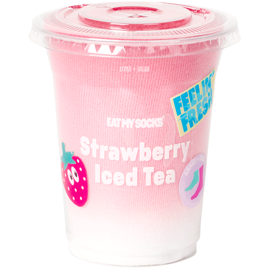 STRAWBERRY ICED TEA SOCKS - 2 PAIRS - DYKE & DEAN