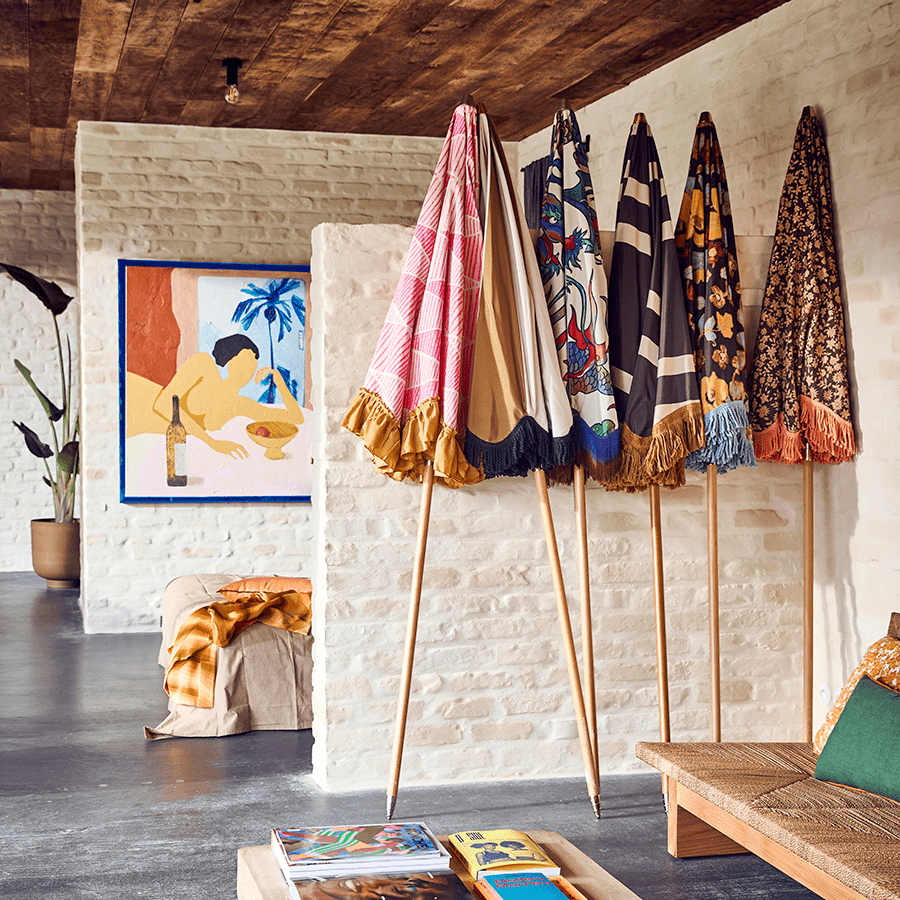 SUMMER OUTDOOR HKLIVING UMBRELLA PINK - DYKE & DEAN