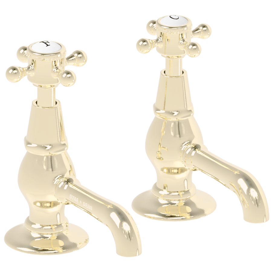 SURFACE MOUNTED VICTORIAN CROSS TAPS - DYKE & DEAN