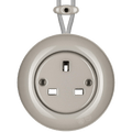 SURFACE PORCELAIN WALL SOCKET CAPPUCCINO UK - DYKE & DEAN