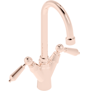 TALL SINK MIXER METAL LEVER TAPS - DYKE & DEAN