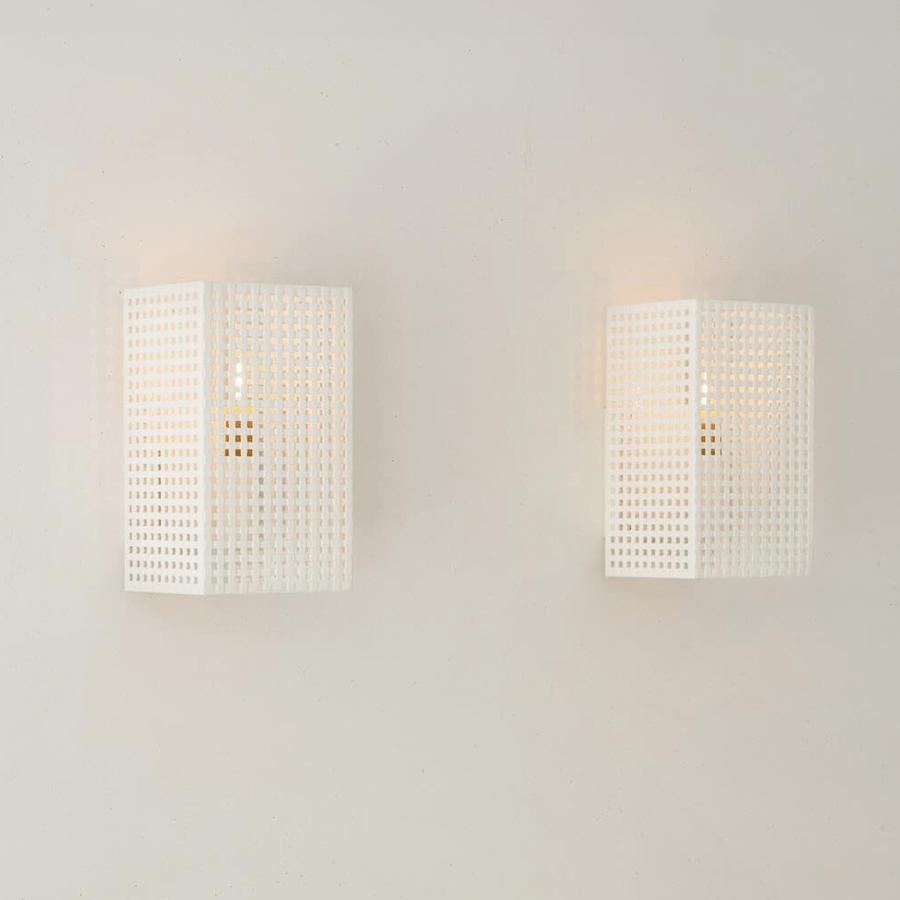 TOLIX T37 TRESSEE METAL WALL BOX LIGHT OYSTER WHITE - DYKE & DEAN