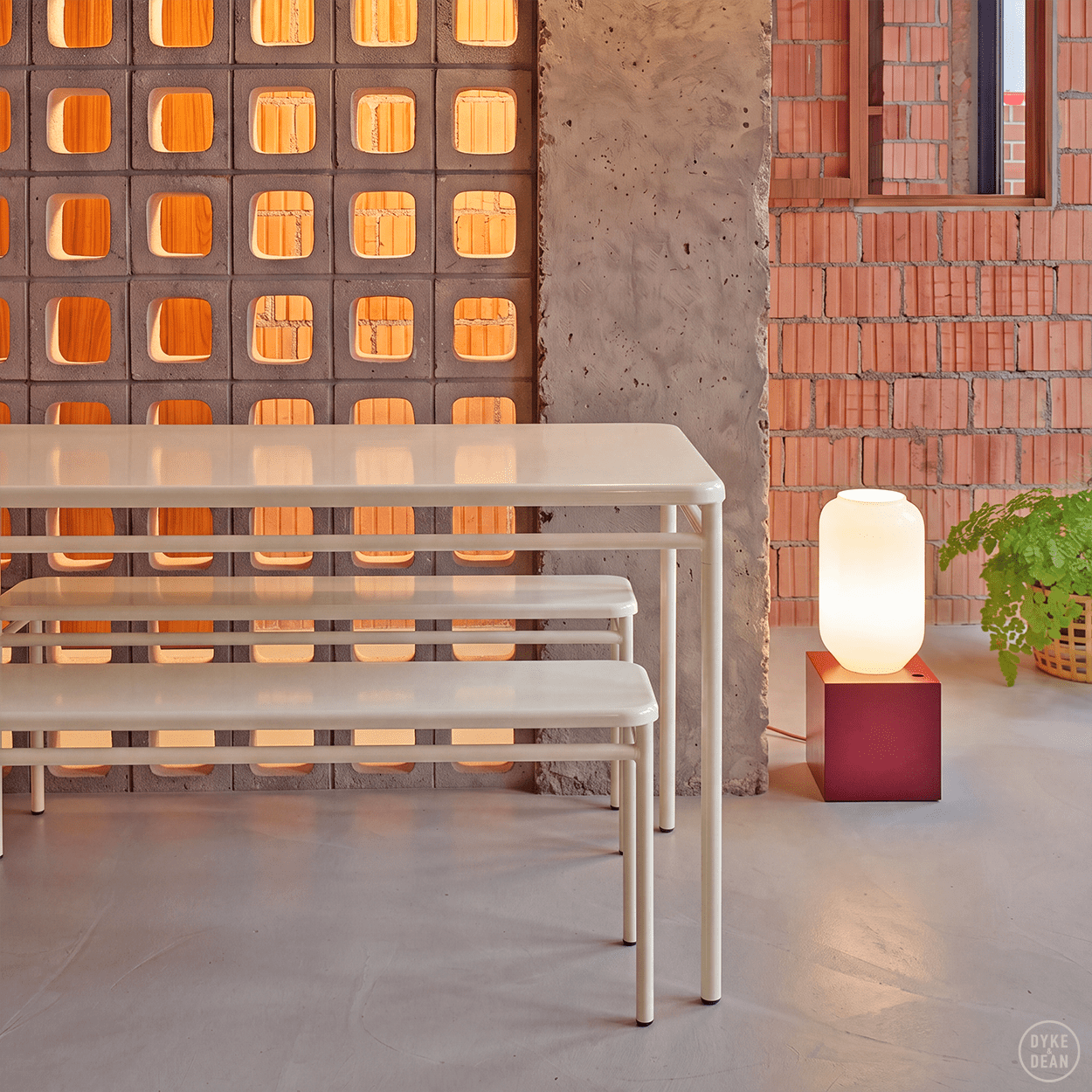 TOLIX UD METAL TOP TABLE 140x90 - DYKE & DEAN