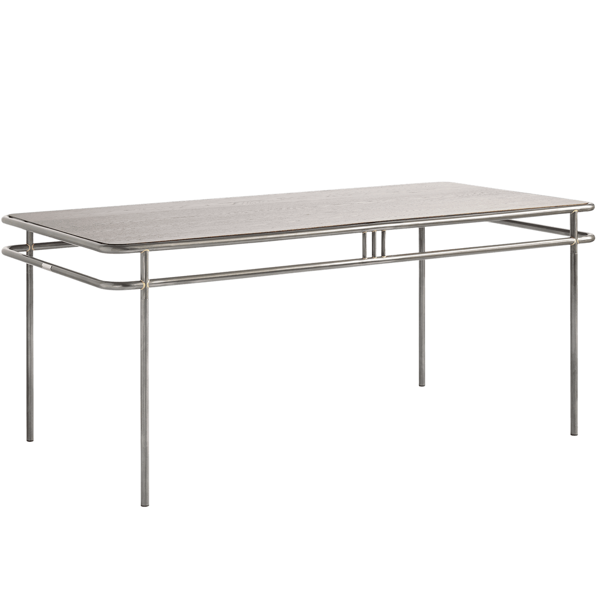 TOLIX UD OAK TOP TABLE WITH WALNUT STAIN 180x90 - DYKE & DEAN