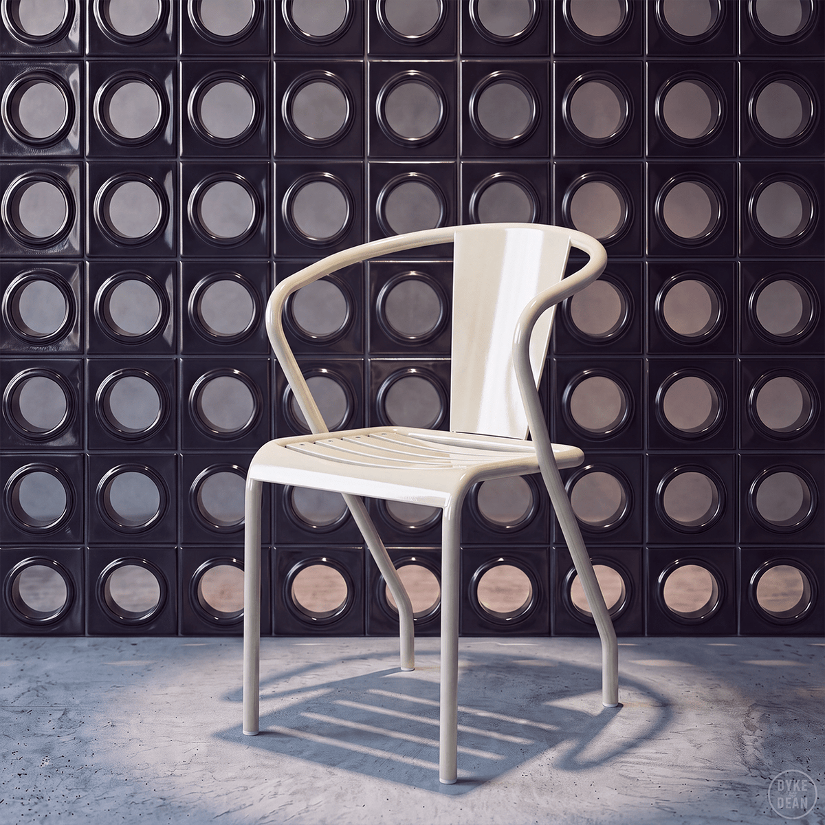 TOLIX UD SLATTED ARMCHAIR - DYKE & DEAN