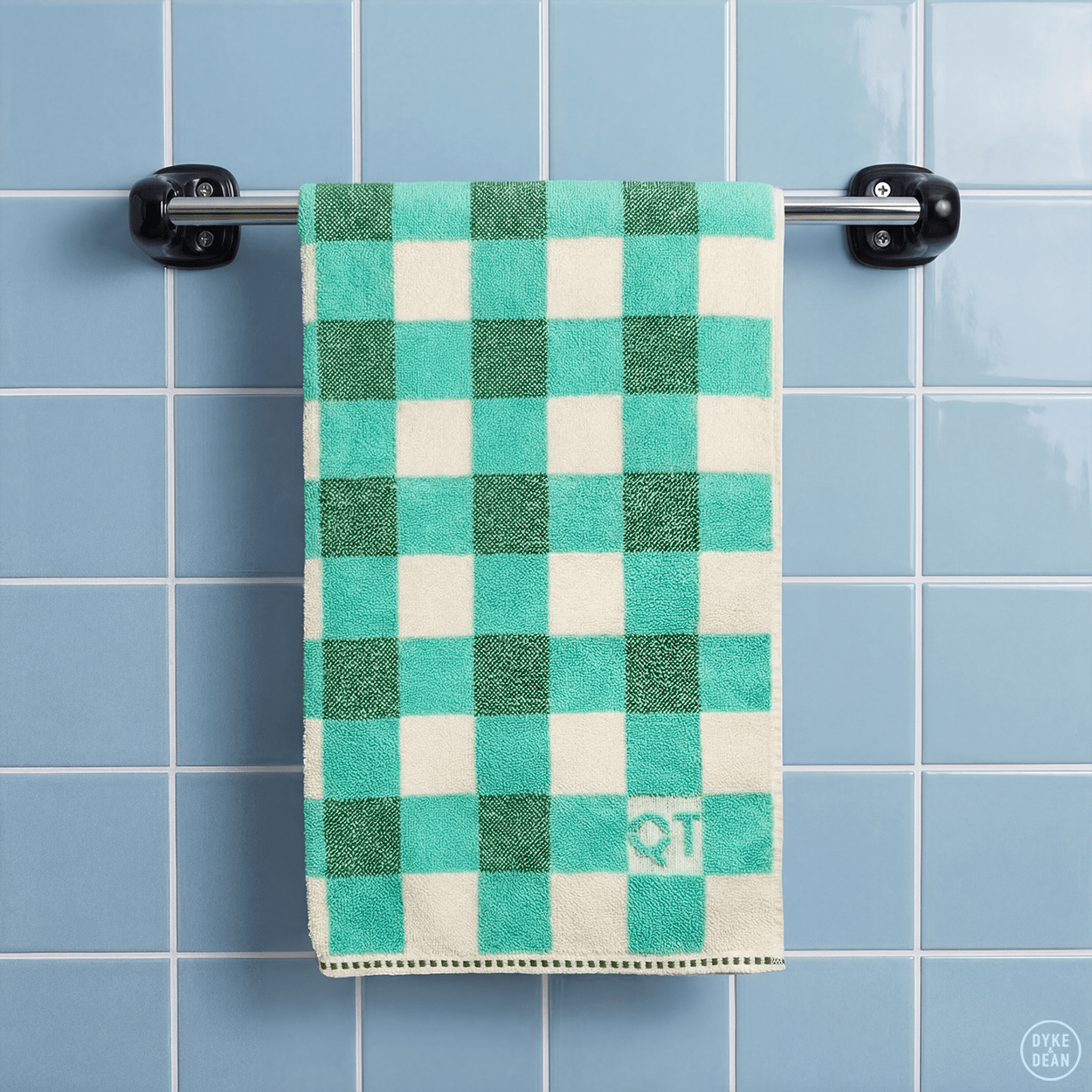 TRADITIONAL PORCELAIN TOWEL BAR SET BLACK - DYKE & DEAN