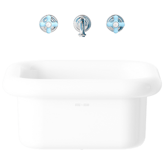 TRUE LITE CERAMIC COUNTERTOP SINK WHITE - DYKE & DEAN