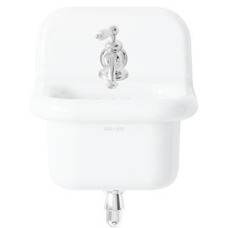 TRUE LITE CERAMIC MOUNTED MINI SINK WHITE - DYKE & DEAN