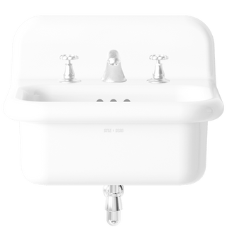 TRUE LITE CERAMIC MOUNTED SMALL SINK WHITE - DYKE & DEAN