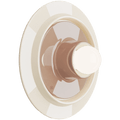 VOILA CERAMIC DISC WALL & CEILING LIGHT BEIGE & CREAM - DYKE & DEAN
