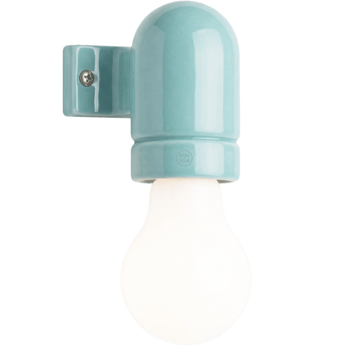 WALL ARM CERAMIC LIGHT TEAL GREEN - DYKE & DEAN