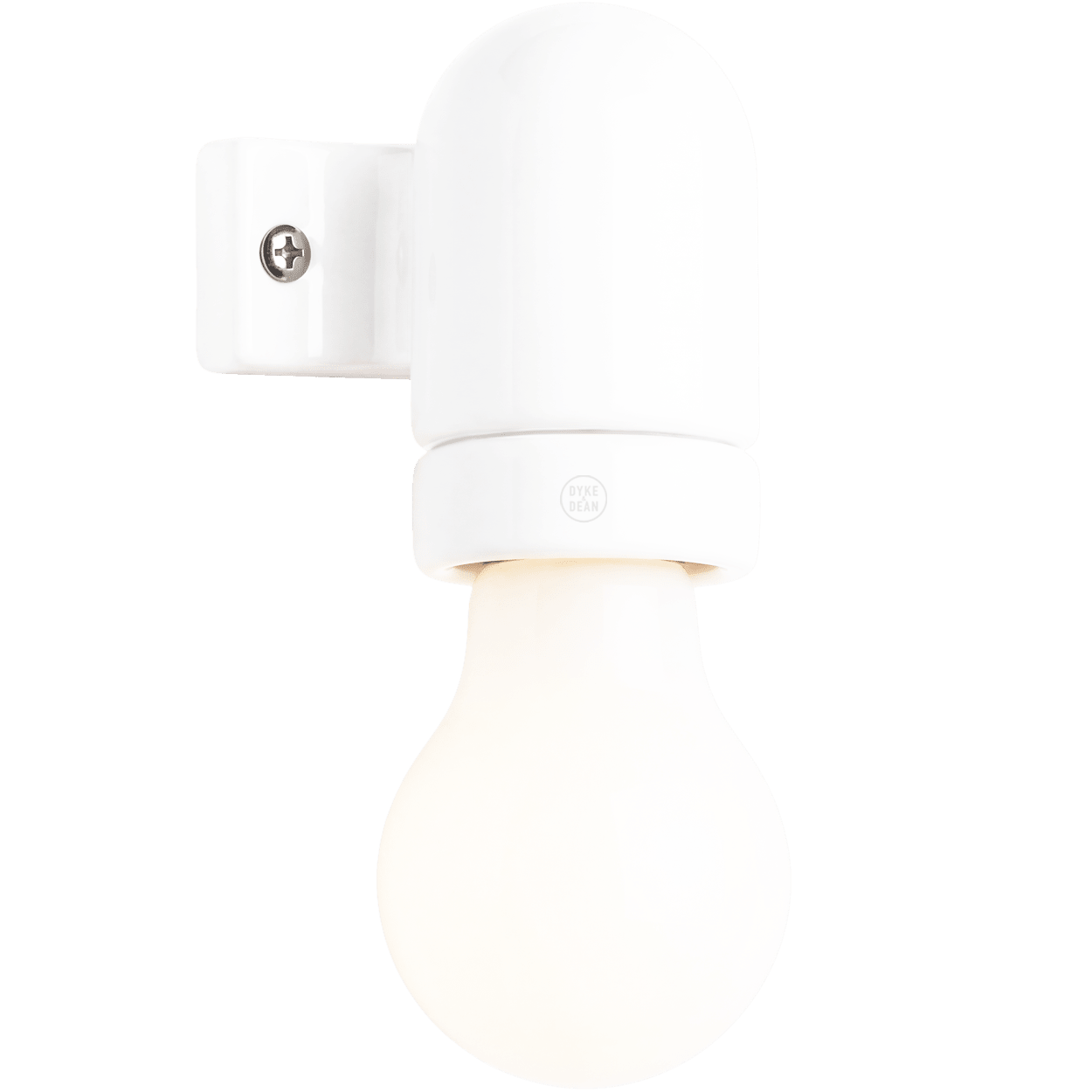 WALL ARM CERAMIC LIGHT WHITE - DYKE & DEAN