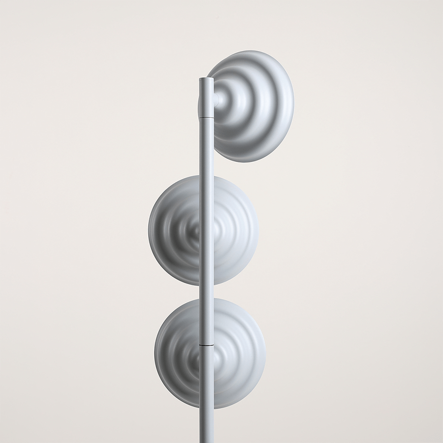 WAVE 3 LIGHT FLOOR LIGHT GREY - DYKE & DEAN