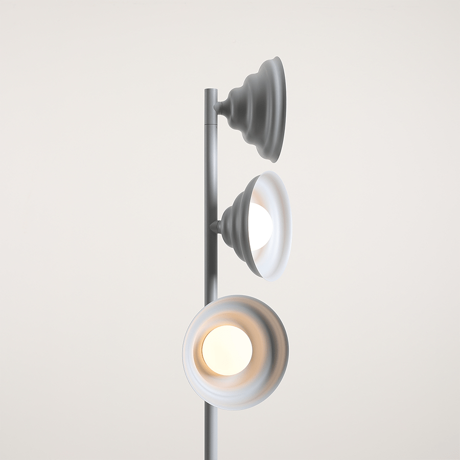 WAVE 3 LIGHT FLOOR LIGHT GREY - DYKE & DEAN